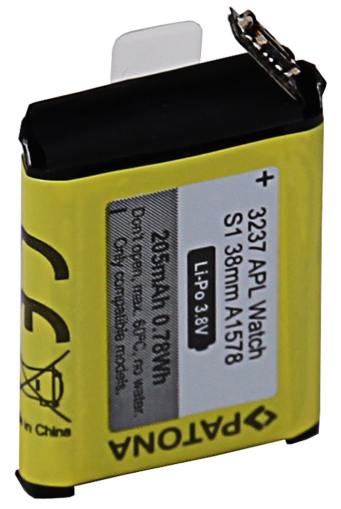PATONA baterie pro chytré hodinky Apple Watch 1 205mAh A1578 38mm