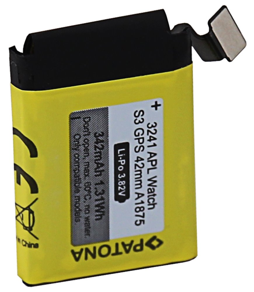 PATONA baterie pro chytré hodinky Apple Watch 3 GPS 342mAh A1875 42mm