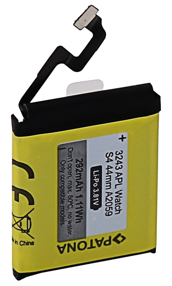 PATONA baterie pro chytré hodinky Apple Watch 4  292mAh A2059 44mm