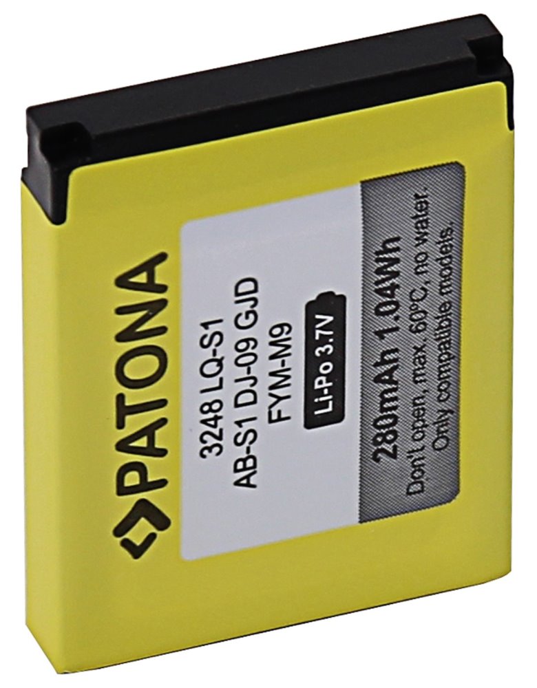PATONA baterie pro chytré hodinky DZ09, QW09, W8, A1, V8, X6, 280mAh, LQ-S1