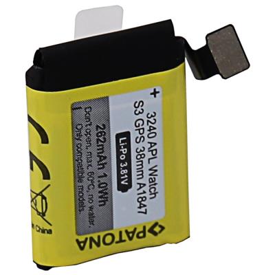 PATONA baterie pro chytré hodinky Apple Watch 3 GPS 262mAh A1847 38mm