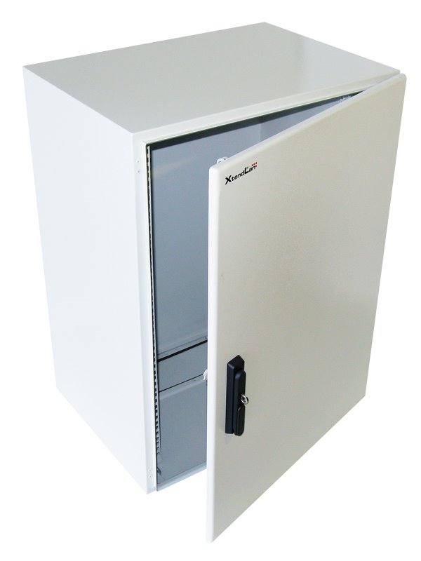 XtendLan Venkovní rozvaděč pro 19", 17U, hloubka 450mm, IP55, 3-bodový zámek, šedý