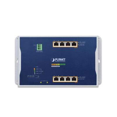 Planet WGS-4215-8HP2S plochý L4 switch, 8x1Gb, 2x1Gb SFP, 4+4 PoE 802.3at/bt 360W, 48-56VDC, -40~75°C, IP30, fanless