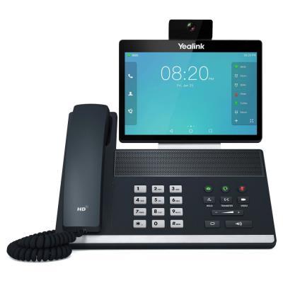 Yealink VP59 IP telefon, 8" barevný IPS LCD dotykový displej, BT+WiFi, FHD cam,2x GbE RJ45, PoE, 27 prog. tl., Teams/SfB