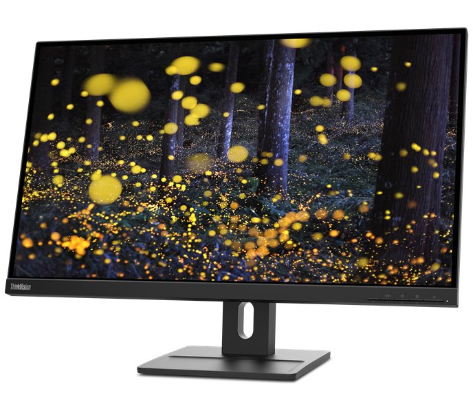 Lenovo E27q-20/ 27" IPS/ 16:9/ 2560 x 1440 QHD/ 350cd/m2/ 1000:1 / 4ms/ HDMI/ DP/ PIVOT/ VESA/ černý