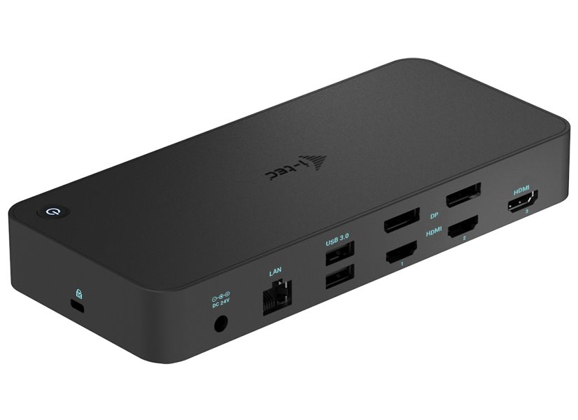 i-tec dokovací stanice USB 3.0 / USB-C / Thunderbolt/ 4K/ 2x DP/ 3x HDMI/ 2x USB-C/ 2x USB 3.0/ USB 3.1/ LAN/ PD 100W