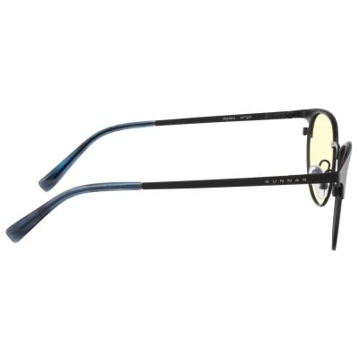 GUNNAR kancelářske/herní brýle APEX ONYX/NAVY * jantárová skla * BLF 65 * GUNNAR focus