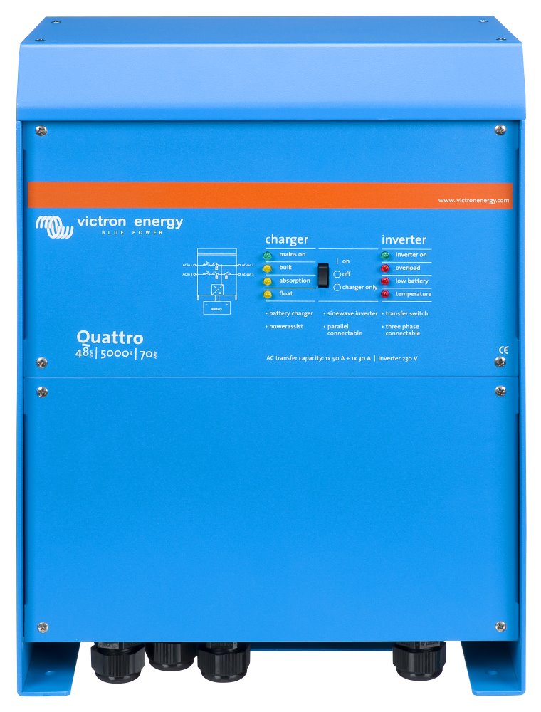 Victron Quattro měnič/nabíječ 48V/5000VA/70A-100A/100A