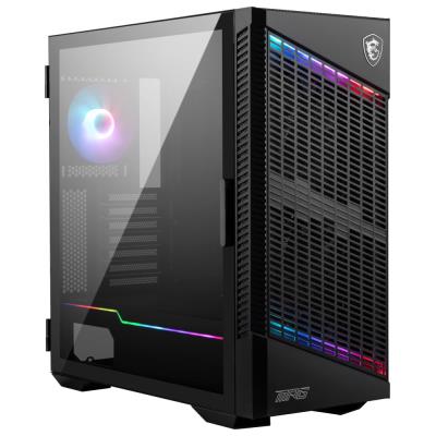 MSI skříň MPG VELOX 100P AIRFLOW/ bez zdroje/ levé temp. sklo/ 3x 120mm/ 1x 120mm ARGB/1x USB3.1 Type-C/2x USB3.0/ černá