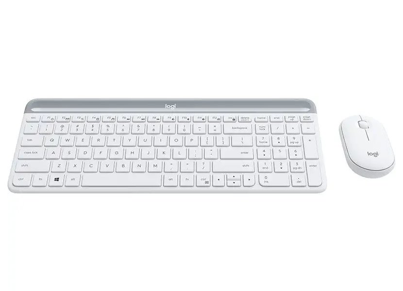 Logitech set klávesnice a myši MK470/ bezdrátový/ 2.4GHz/ USB přijímač/ US/ bílý