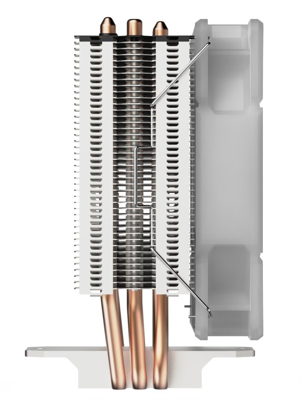 OPRAVENÉ - SilentiumPC chladič CPU Spartan 4 MAX EVO ARGB/ ultratichý/ 120mm fan/ 3 heatpipes/ PWM/ pro Intel i AMD