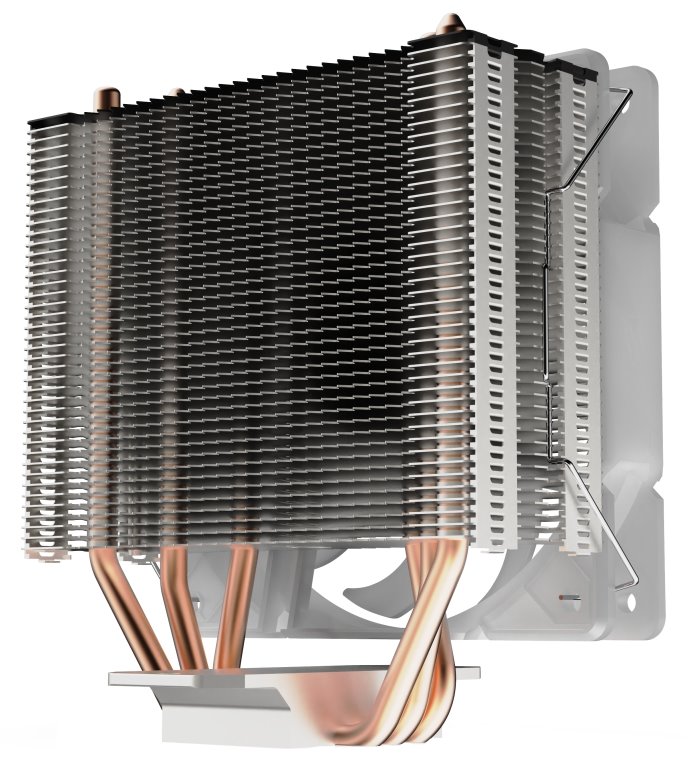 OPRAVENÉ - SilentiumPC chladič CPU Spartan 4 MAX EVO ARGB/ ultratichý/ 120mm fan/ 3 heatpipes/ PWM/ pro Intel i AMD