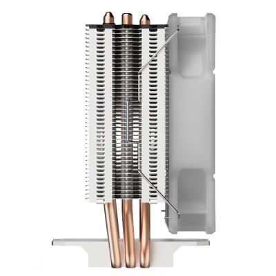 OPRAVENÉ - SilentiumPC chladič CPU Spartan 4 MAX EVO ARGB/ ultratichý/ 120mm fan/ 3 heatpipes/ PWM/ pro Intel i AMD