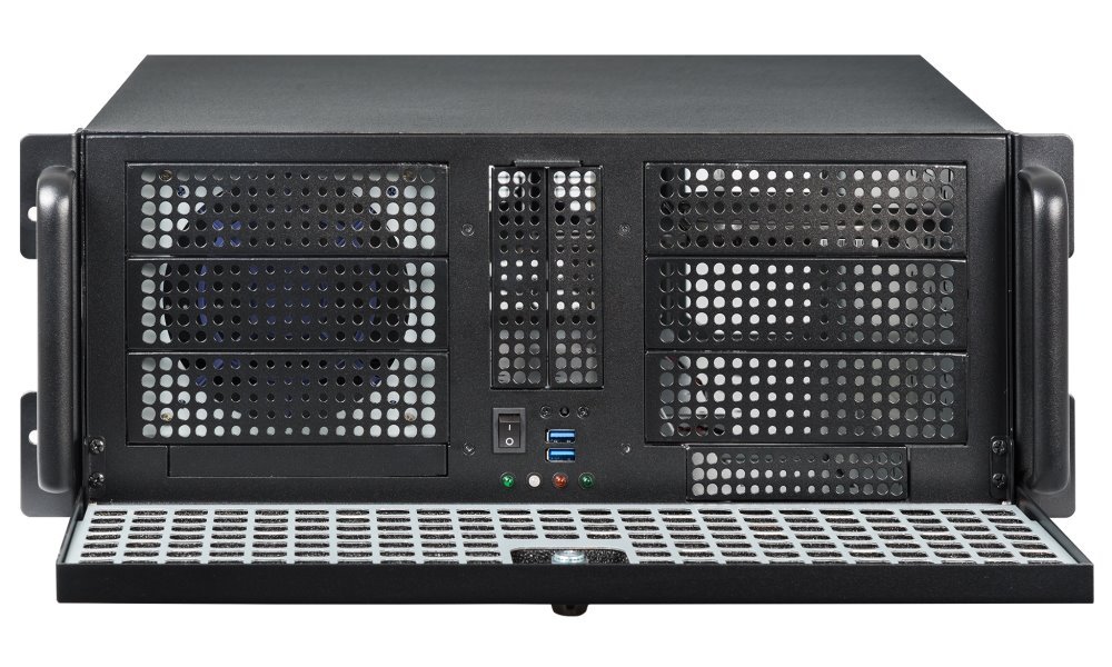 CHIEFTEC rack 19" 4U UNC-411E-B / 400W zdroj / USB 3.0 / černý