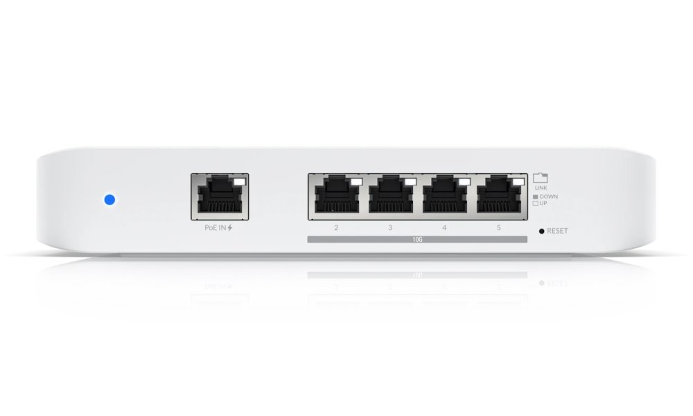 Ubiquiti UniFi Switch Flex XG - 4x 10GbE, 1x GbE, PoE+ In