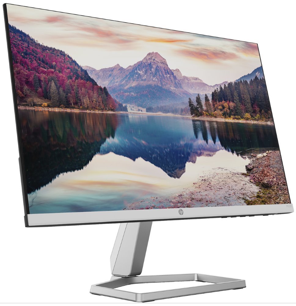 HP M22f 21,5"/ 1920x1080/ IPS/ 5ms/ 300 cd/m2/ VGA/ HDMI/ stříbrný