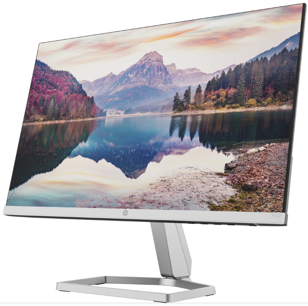 HP M22f 21,5"/ 1920x1080/ IPS/ 5ms/ 300 cd/m2/ VGA/ HDMI/ stříbrný