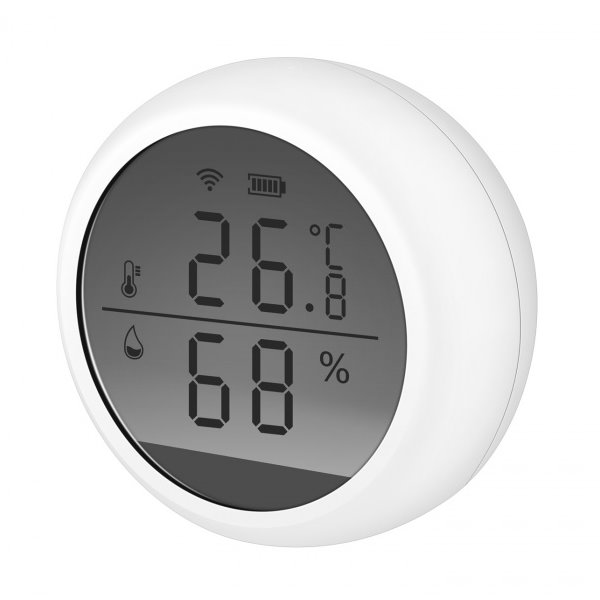 UMAX chytrý senzor teploty a vlhkosti U-Smart Temperature and Humidity Sensor/ Wi-Fi/ Android/ iOS/ CZ app/ bílý