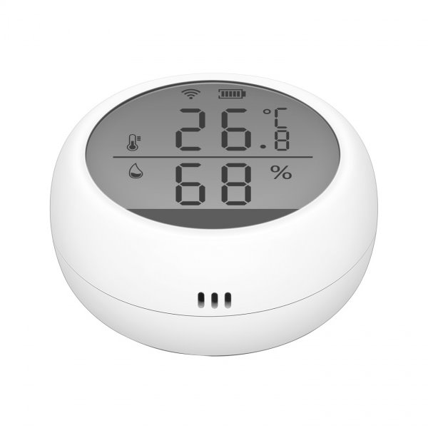 UMAX chytrý senzor teploty a vlhkosti U-Smart Temperature and Humidity Sensor/ Wi-Fi/ Android/ iOS/ CZ app/ bílý