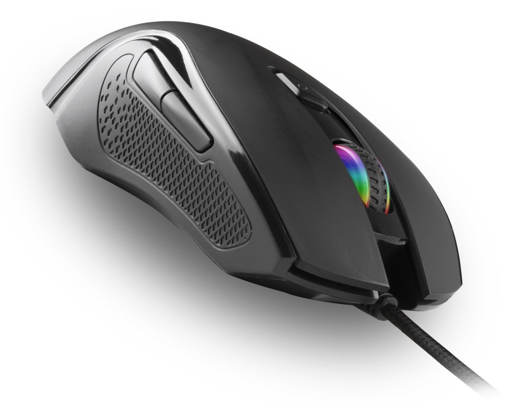 NGS myš GMX-125/ Drátová/ Herní/ 8 tlačítek/ 7200dpi/ LED podsvícení/ USB
