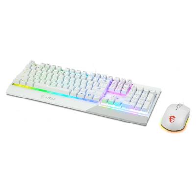 MSI herní set klávesnice s myší VIGOR GK30 COMBO WHITE/ drátový/ bílý/ RGB podsvícení/ USB/ CZ+SK layout