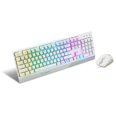 MSI herní set klávesnice s myší VIGOR GK30 COMBO WHITE/ drátový/ bílý/ RGB podsvícení/ USB/ CZ+SK layout