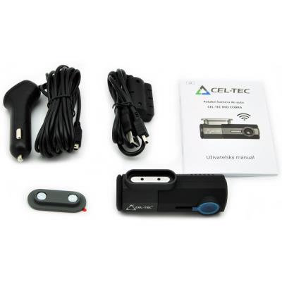 CEL-TEC palubní kamera do auta Red Cobra Wi-Fi Magnetic/1080p/WiFi/g senzor/magnetický držák/