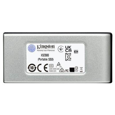 KINGSTON XS2000 2TB SSD / externí SSD / USB 3.2 Gen 2x2 / stříbrné