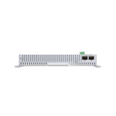 Planet WGS-5225-8UP2SV plochý L3 switch, 8x1Gb, 2x2.5Gb SFP, PoE 95/720W, 48-54VDC, -20~70°C, IP30, fanless, touch LCD