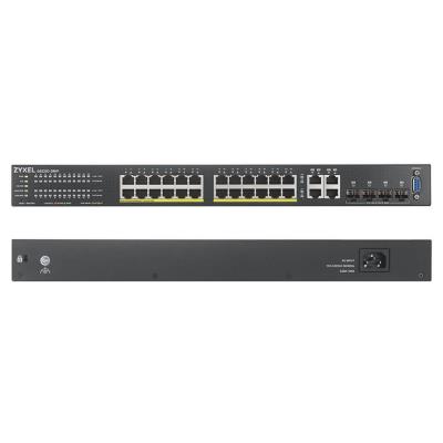 ZyXEL GS2220-28HP 24-port GbE L2 PoE switch, GbE Uplink, NCC Pro pack licence na 1 rok