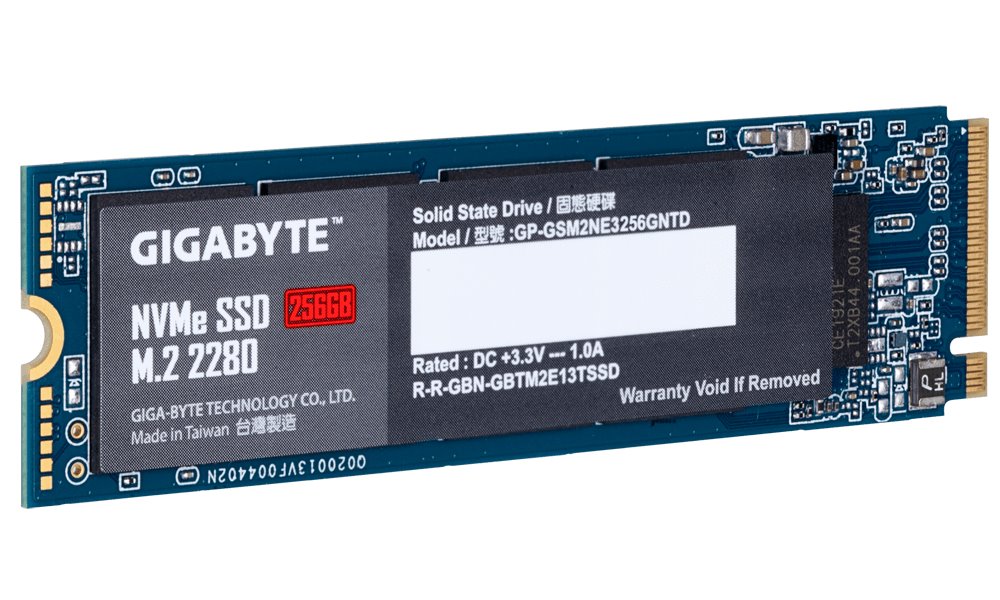 GIGABYTE NVMe SSD 256GB / Interní / M.2 PCIe Gen 3 x 4 NVMe 1.3 / 2280 / 3D TLC