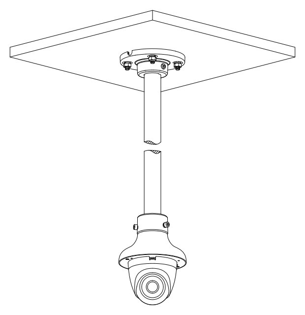 Dahua PFA109 Adaptér pro uchycení dome kamer, hliník, bílá barva