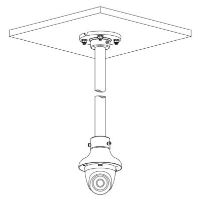 Dahua PFA109 Adaptér pro uchycení dome kamer, hliník, bílá barva