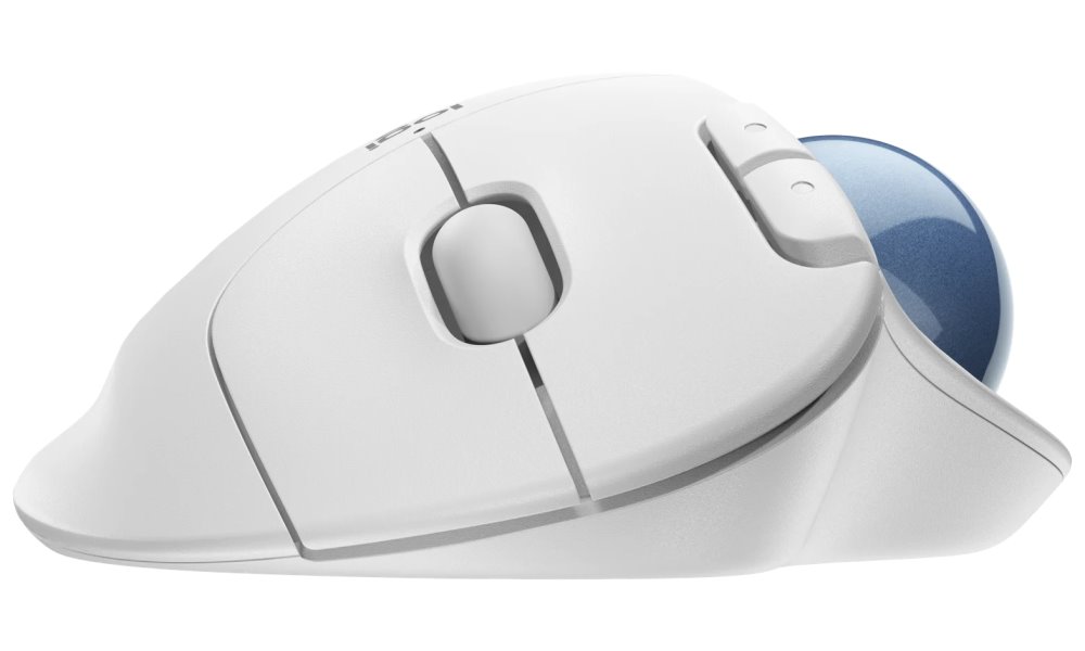 Logitech myš Trackball Ergo M575/ bezdrátová/ 5 tlačítek/ 2000dpi/ USB/ bílá