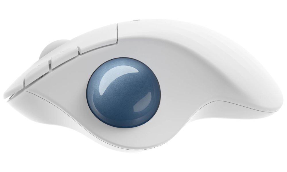Logitech myš Trackball Ergo M575/ bezdrátová/ 5 tlačítek/ 2000dpi/ USB/ bílá