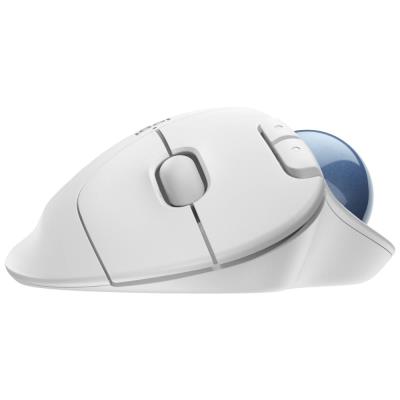 Logitech myš Trackball Ergo M575/ bezdrátová/ 5 tlačítek/ 2000dpi/ USB/ bílá