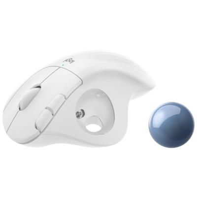 Logitech myš Trackball Ergo M575/ bezdrátová/ 5 tlačítek/ 2000dpi/ USB/ bílá