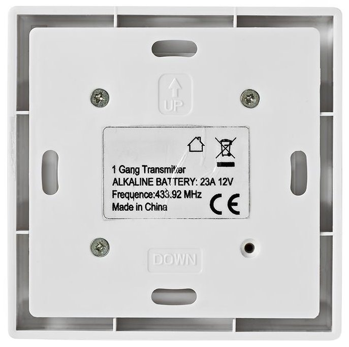 NEDIS RF chytrý nástěnný přepínač/ rozsah 30 m/ jeden/ bílý