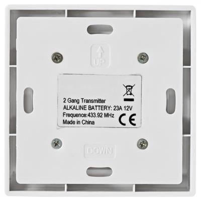 NEDIS RF chytrý nástěnný přepínač/ rozsah 30 m/ dvojitý/ bílý