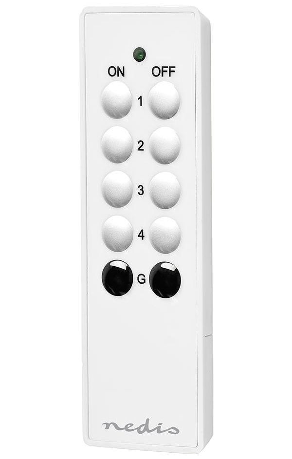 NEDIS RF chytrý dálkový ovladač/ 4 kanály/ bílý