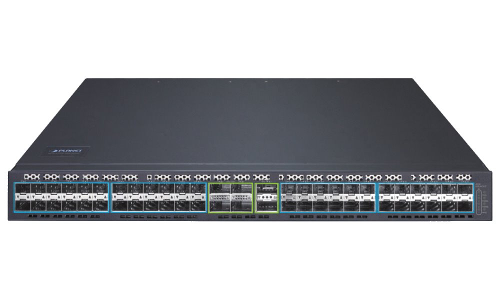 Planet XGS-6350-48X2Q4C L3 switch, 48x10G SFP+, 2x40Gb QSFP+, 4x100G QSFP28, QoS, 2x power-in