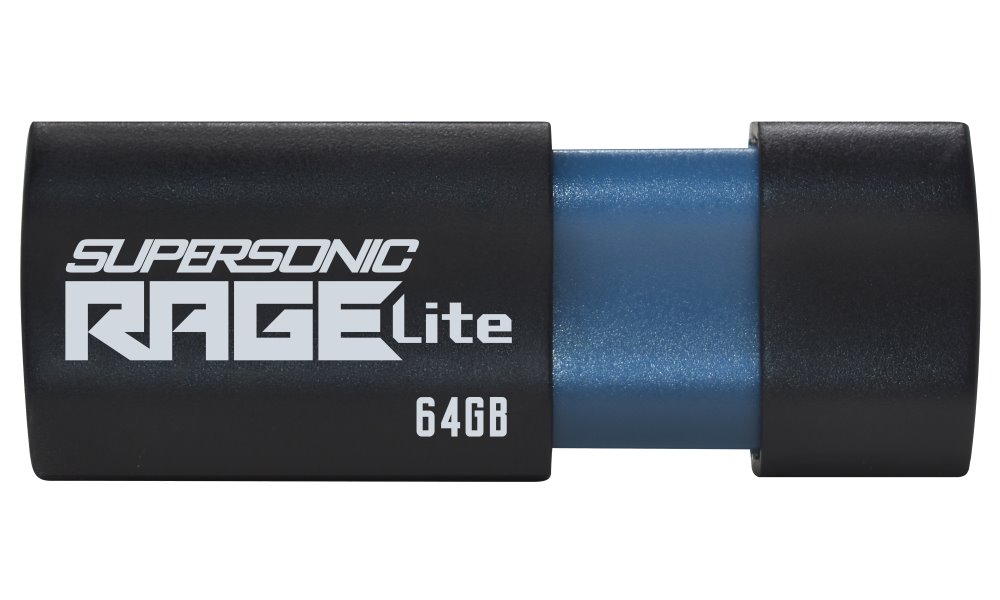 PATRIOT Supersonic Rage Lite 64GB / USB 3.2 Gen 1 / černá