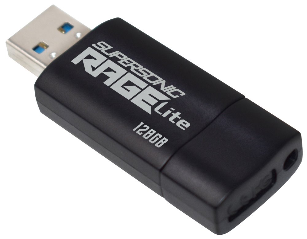 PATRIOT Supersonic Rage Lite 128GB / USB 3.2 Gen 1 / černá