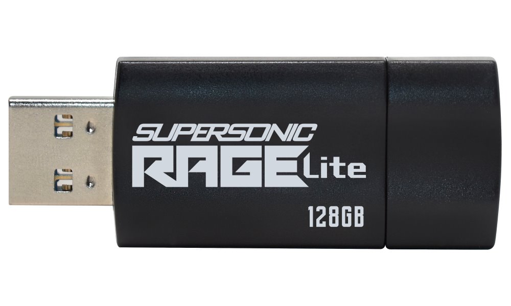 PATRIOT Supersonic Rage Lite 128GB / USB 3.2 Gen 1 / černá