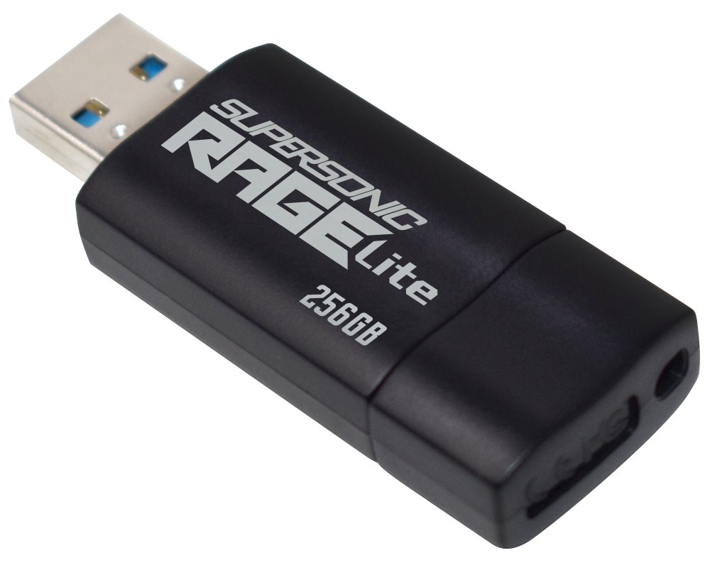 PATRIOT Supersonic Rage Lite 256GB / USB 3.2 Gen 1 / černá