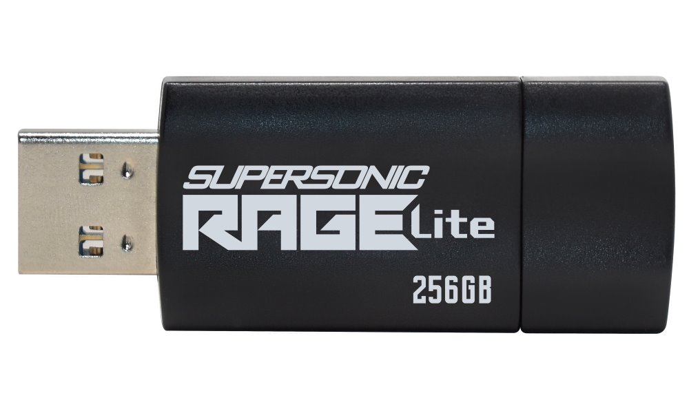 PATRIOT Supersonic Rage Lite 256GB / USB 3.2 Gen 1 / černá