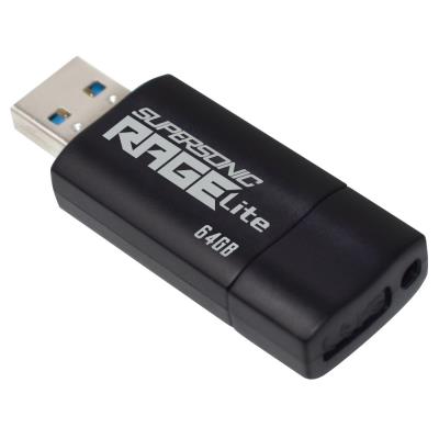 PATRIOT Supersonic Rage Lite 64GB / USB 3.2 Gen 1 / černá