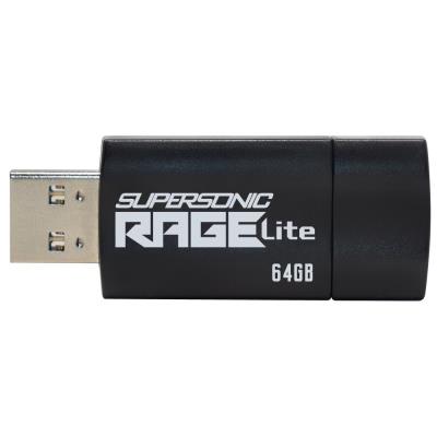 PATRIOT Supersonic Rage Lite 64GB / USB 3.2 Gen 1 / černá
