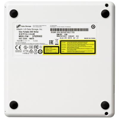Hitachi-LG GP60NW60 / DVD-RW / externí / M-Disc / USB / bílá