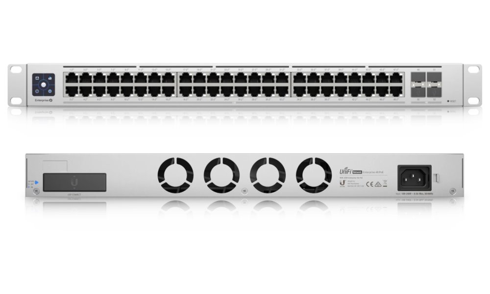 Ubiquiti UniFi Switch Enterprise 48 PoE - 48x 2.5GbE, 4x SFP+, 48x PoE+ (PoE budget 720W)